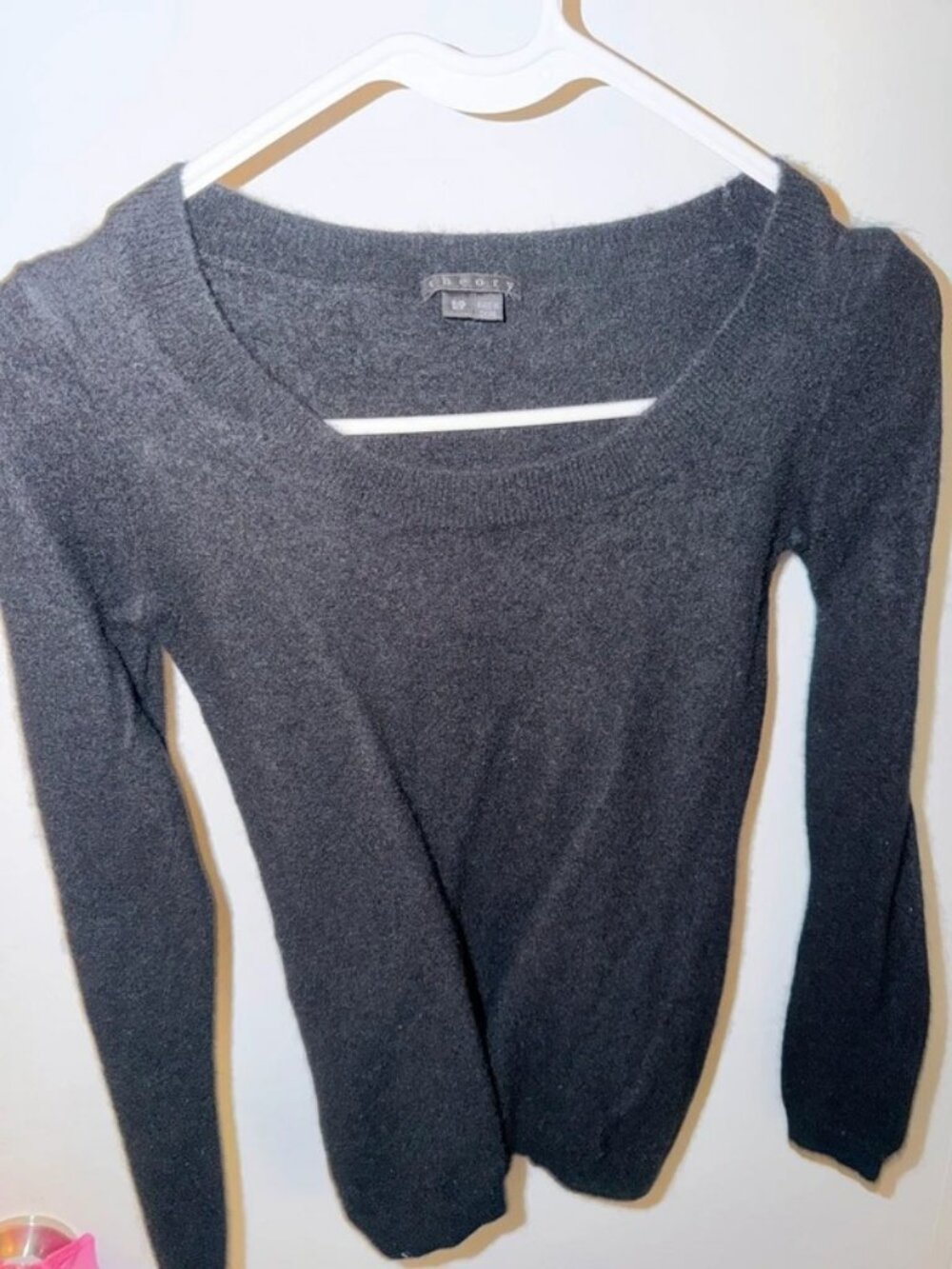 Theory Wool Top Black Size S
